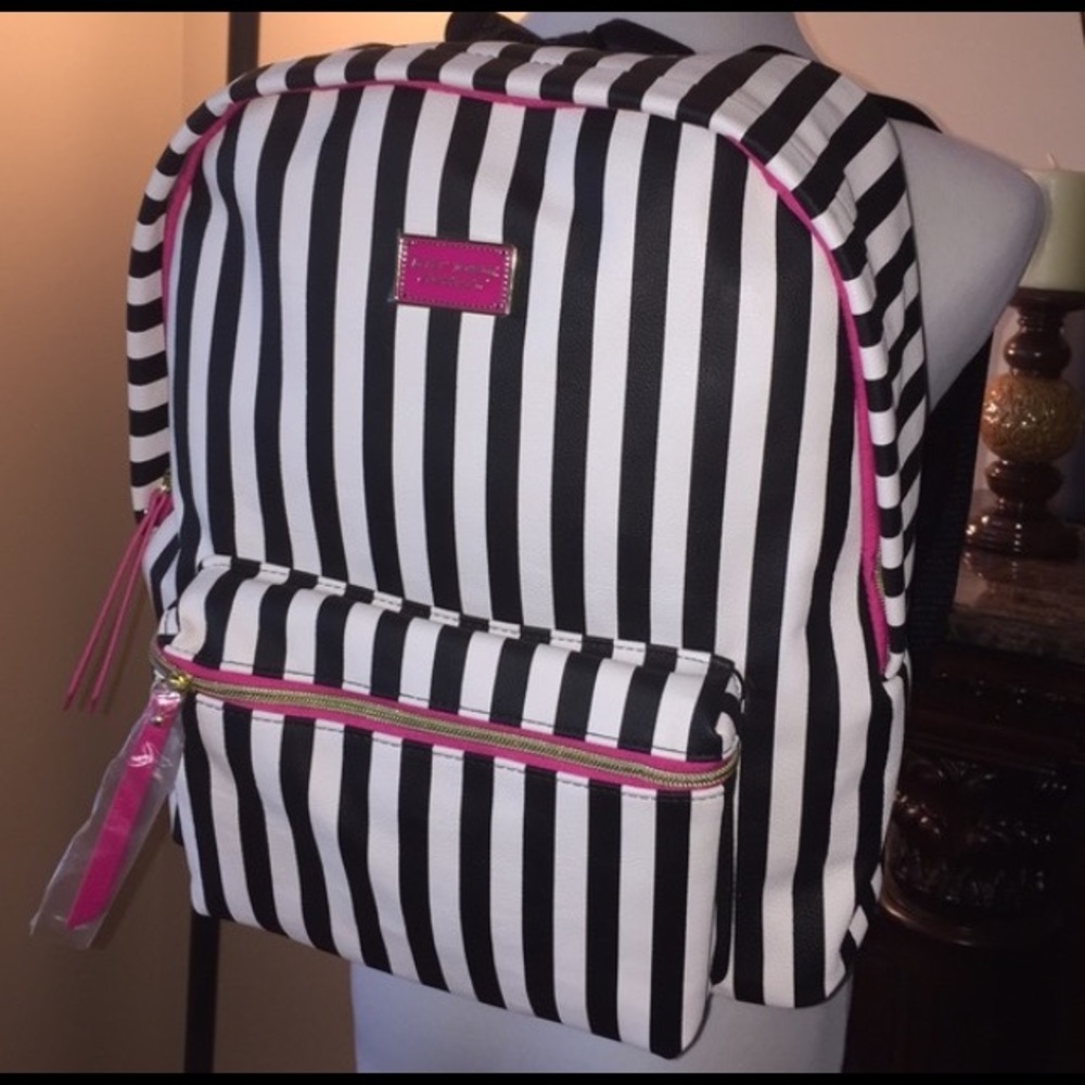 🖤SOLD🖤Betsey Johnson Striped Backpack